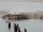 Sker beach wreck